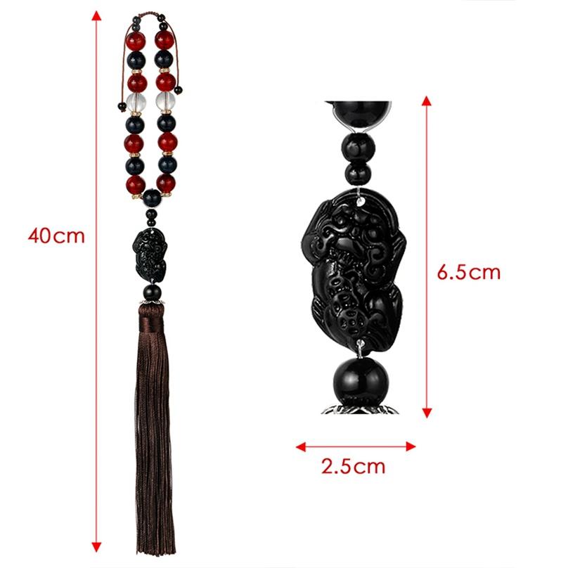 Car Ornaments Buddha Beads With Brave Troops Auto Interior Rearview Mirror Hanging Pendant Stalls