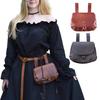 Středověký cosplay rekvizita v renesančním stylu Vodotěsné dámské pouzdro na opasek z umělé kůže Fanny Pack Fashion