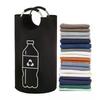82L Empty Bottle Storage Basket Folding Kitchen Wastewater Bottle Collector Bag With Aluminum Handle Large Capacity Bin