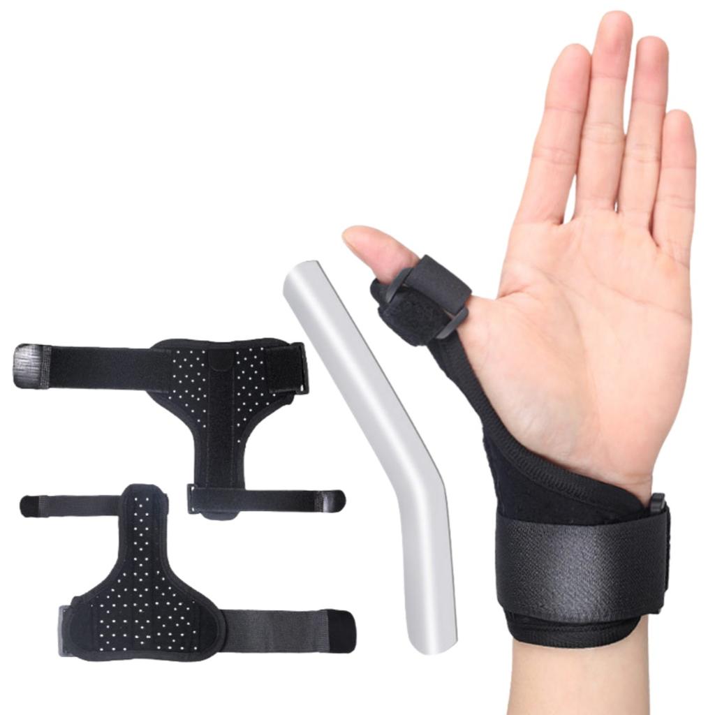 Thumb Splint Brace Wrist Support Stabilizer Aluminum Plate Fixed Finger Guard For Sprains Trigger Pain Relief