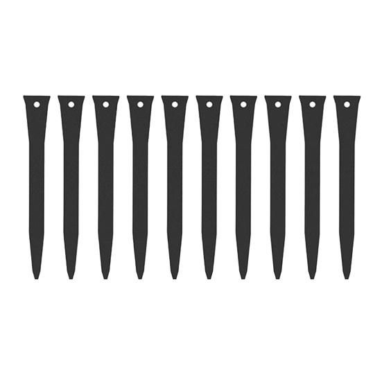 Carbon Steel Garden Stakes 10Pcs 12" Landscape Edging Stakes, Heavy Duty Anchoring Spikes, Pet Fence Ground Spikes Border for Outdoor Lawn Terrace