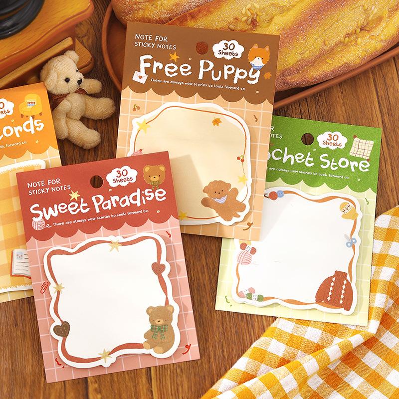 30pcs/lot Memo Pads Material Paper Warm Diary Junk Journal Scrapbooking Retro Background Decoration Paper