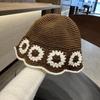 Women's Hand-Knitted Color-Block Fisherman Hat