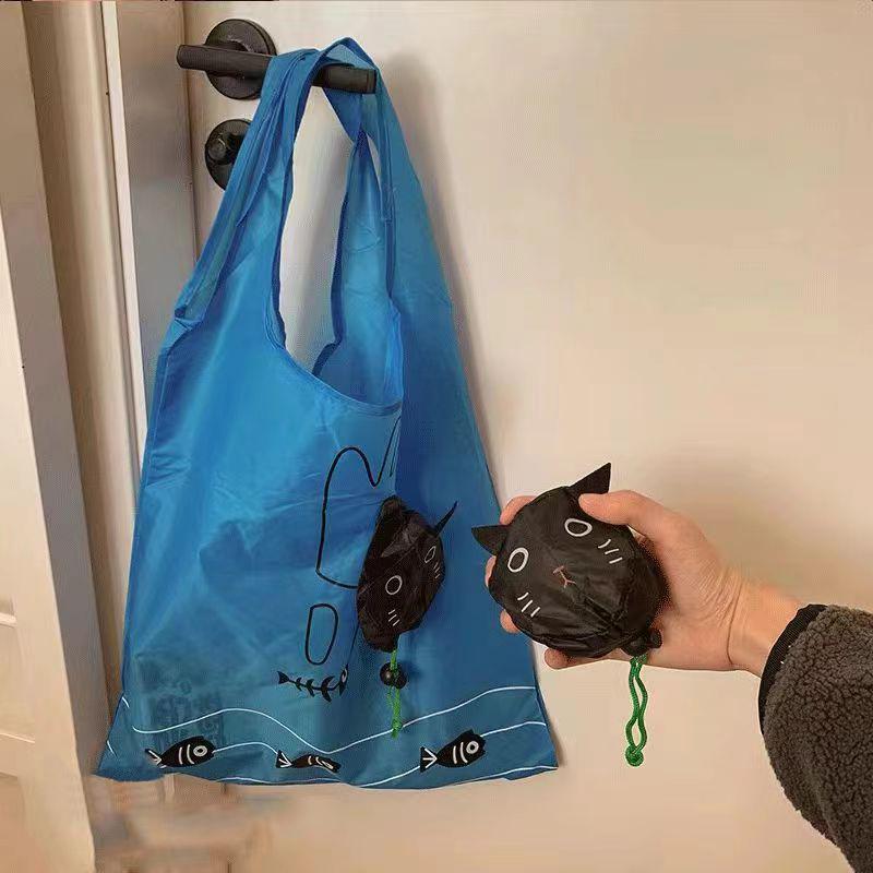 Cartoon Foldable Shopping Bag Portable Large Capacity Supermarket Eco-Friendly Bag