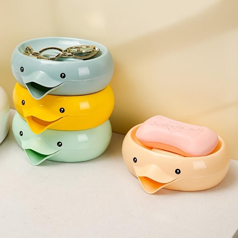 1pc Unique Soap Dish - Self-Draining, Plastic, Bathroom Soap Rack with Sink Storage, Creative Home Decor and Bathroom Accessories