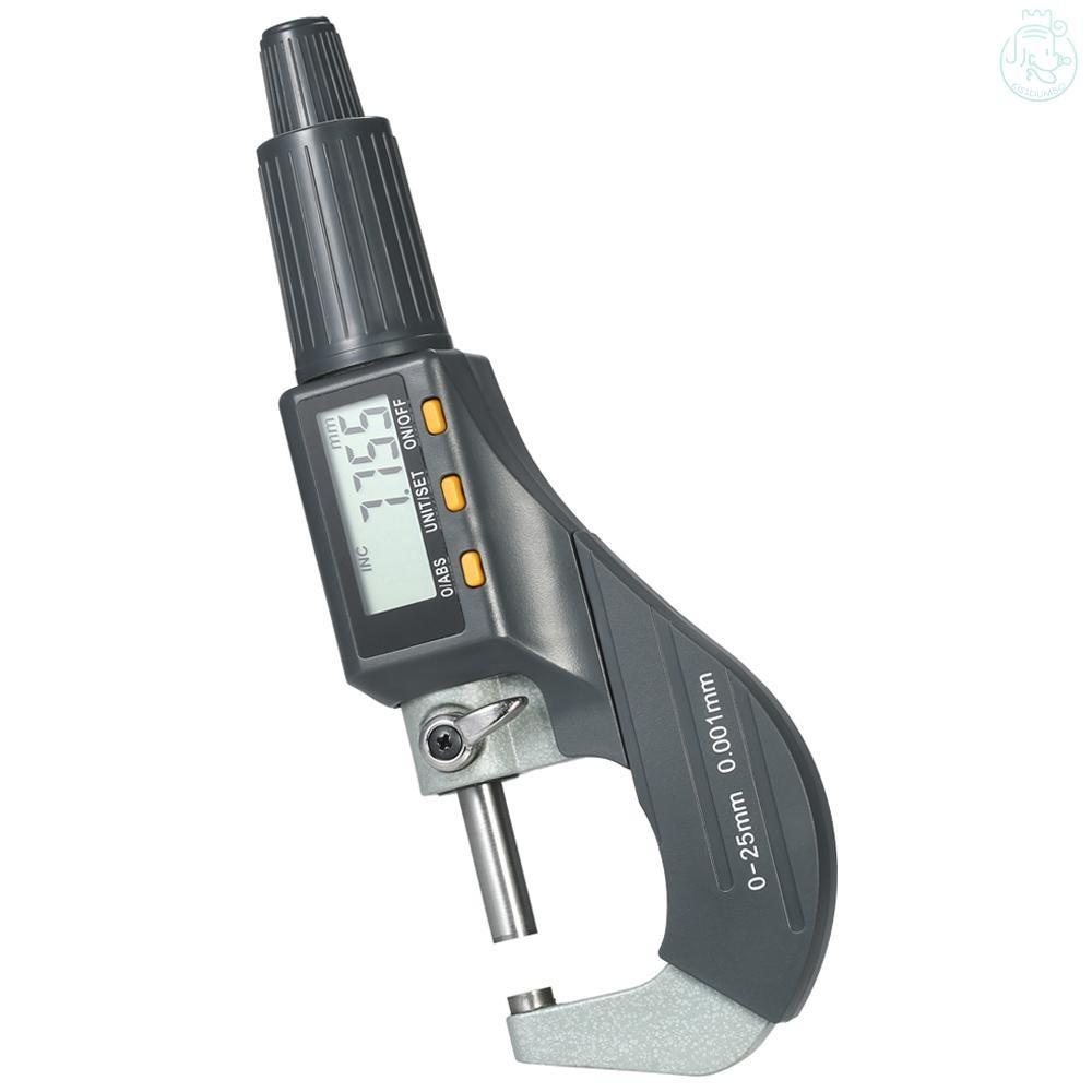 0-25mm 0.001mm High Precision Depth Micrometer Electronic Digital Outside Micrometer Portable Micro Caliper