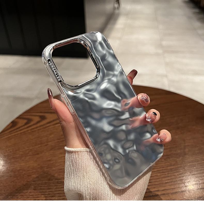 Luxury Electroplated Water Ripple Phone Case For Iphone 11 12 13 14 15 Pro Max Shockproof Bumper Back Cases Cover