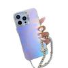 Summer Electroplating Laser for Apple 16E Phone Case for IPhone 15promax with Pearl Bracelet Colorful Case