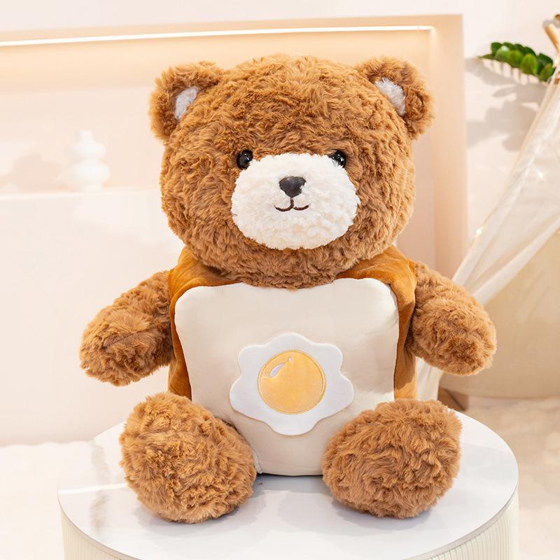 Cute Scarf Bread Bear Teddy Bear Doll Plush Toy Love Bear Hug Bear Doll Children's Rag Doll