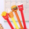 60Pcs Cartoon Gel Pen French Fries Coke Hamburger Ice Cream Cute Nontoxic Gel Ink Pen 0.5mm