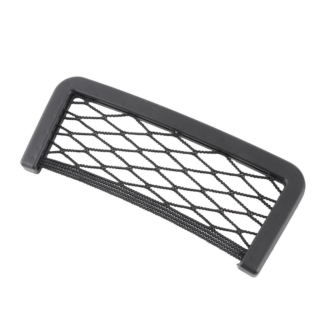 Car Storage Net Bag Back Side Phone Holder Organize Resilient GPS Black 8.5 * 20cm