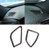 Real Carbon Fiber Car Interior Center / Side Air Conditioning Air Outlet Vent Cover Trim For BMW 3 4 Series F30 F32 2013-2018