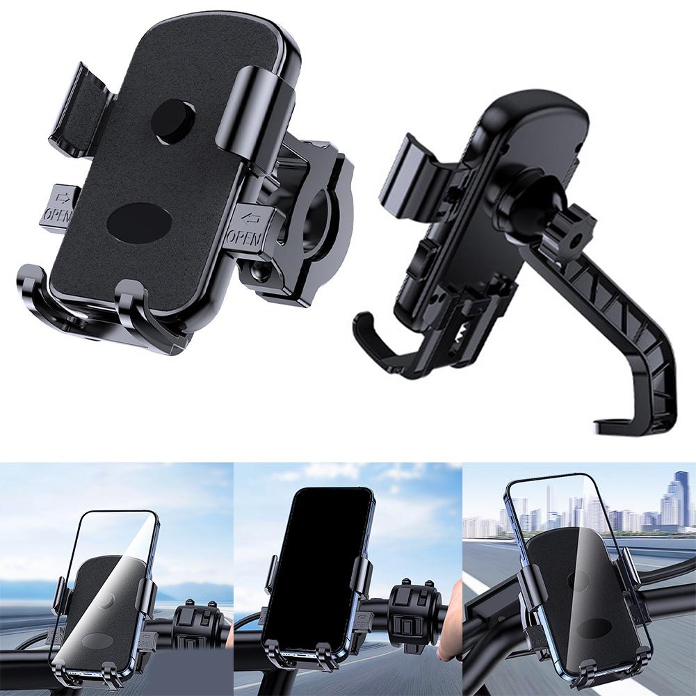 360 Degree Rotation Phone Holder Cellphone Bracket Motorcycle Phone Holder 360 Degrees Rotation Handlebars Type