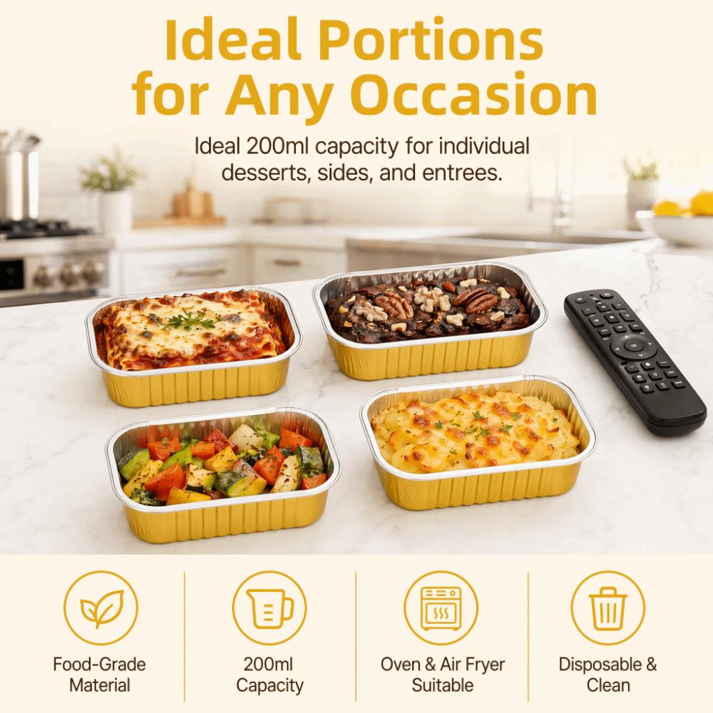30pcs High Temperature Resistant Baking Pans Non-Stick Mini Loaf Pans  Oven Grill Air Fryer