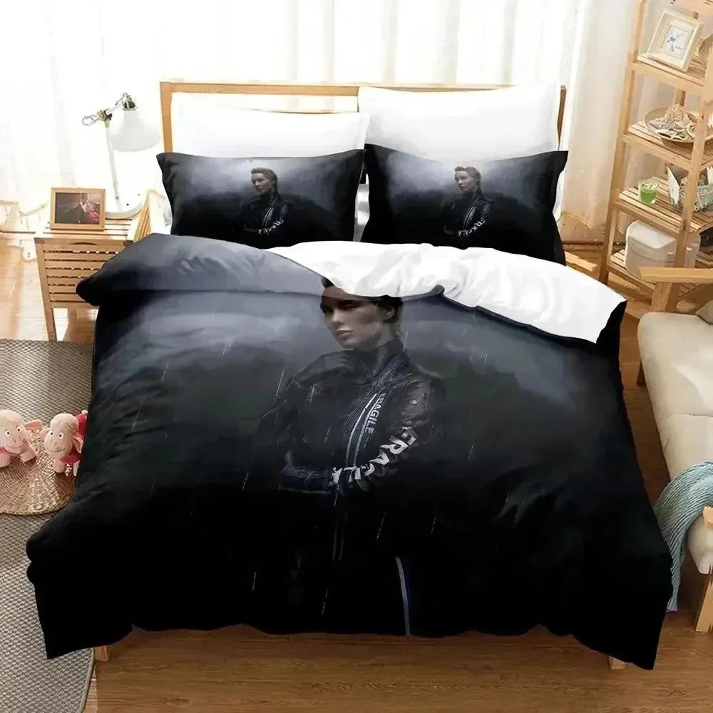 3D Print Death Stranding Bedding Set Duvet Cover Bed Set Quilt Cover Pillowcase Comforter King Queen Size Boys Adult Bedding Set