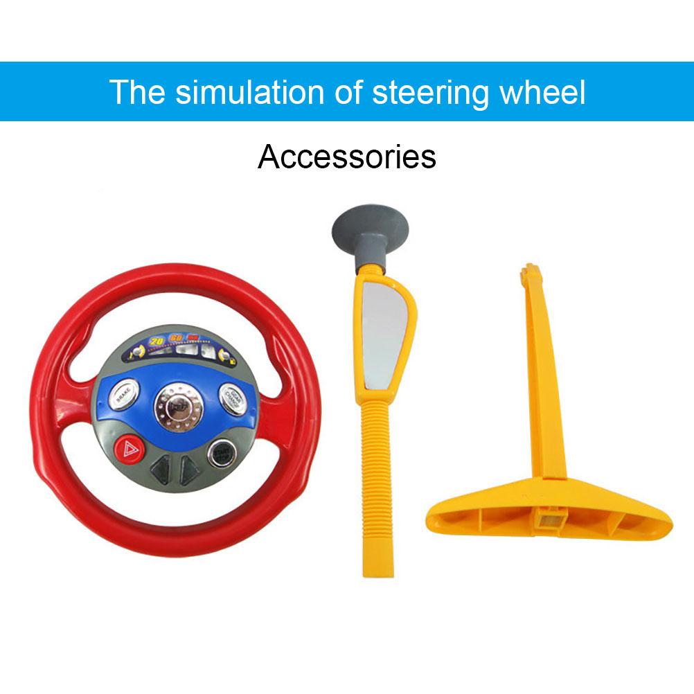 Children S Electronic Back Seat Driver Car Seat Steering Wheel Kids Funny Driving Toy Children S