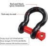 2Pcs 5/8 Inch D Ring Shackle, D Shackle Rugged 19.5 Ton(42990 Lbs) Maximum Break Strength, 3.25 Ton (7165 Lbs) Capacity (Pack Of 2)