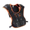 Children Riding Chest Back Protector Skating Reflective Guard Vest Adjustable JacketsOrange Black S