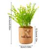 1Pc Potted Plant Northern Europe Simulated Flower Holiday Gifts Weave Modern Simplicity Hangings Home Decoration Plastic