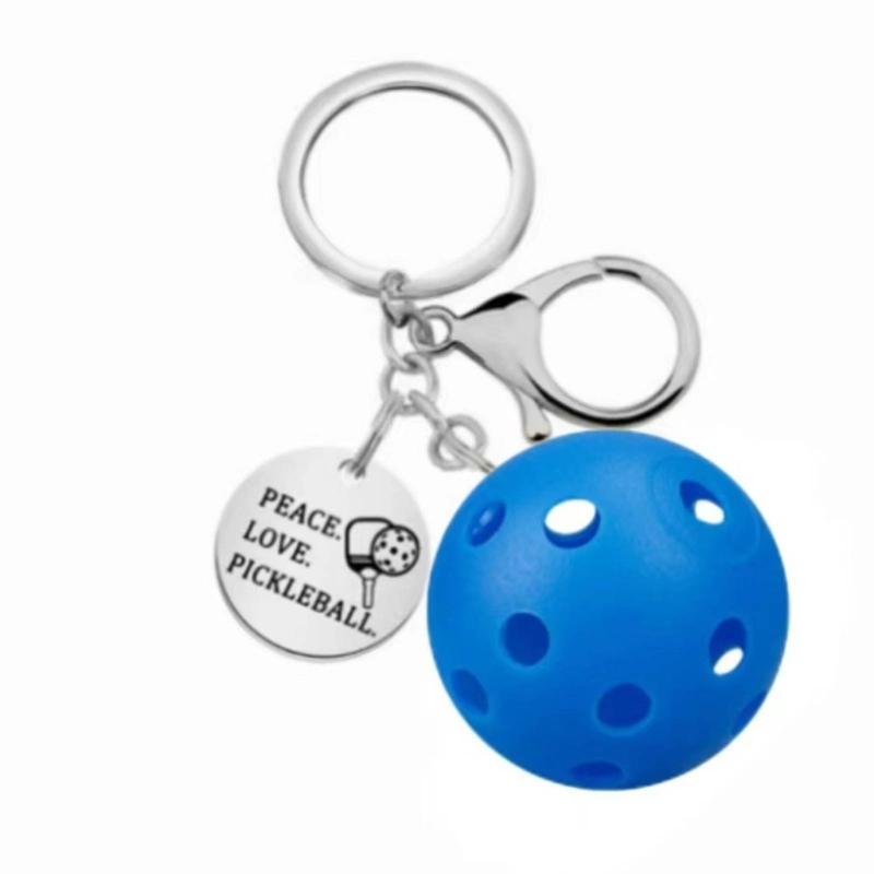 Practical Pickleball Keyring Mobile Phone Hangings Accessory Keychain Pendant Cute Backpack Charm Pickleball Lover Gifts