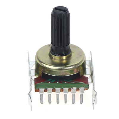 161 Type Rotary Potentiometer Double B50K Power Amplifier Audio Volume Potentiometer 6 Feet Shaft Length 15Mm