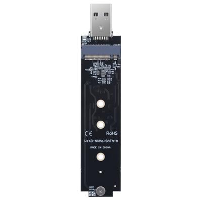 Fast Speed USB 3.2 M.2 SSDs Enclosure Adapters Supports PCIe NVMe SATAs Two Protocols Up To 10Gbps Transfer
