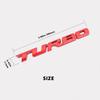 Turbocharged Labeling Car Logo 3D Stereoscopic Labeling Zinc Alloy Material Automotive Exterior Accessories