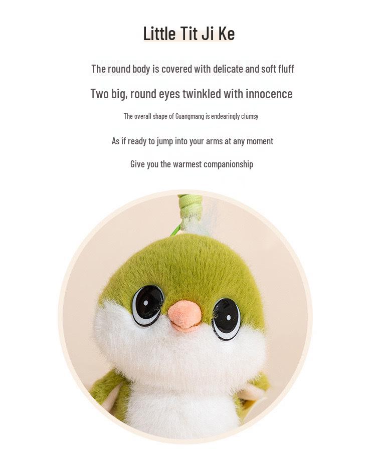 Adorable Sparrow Plush Charm Doll Ornament