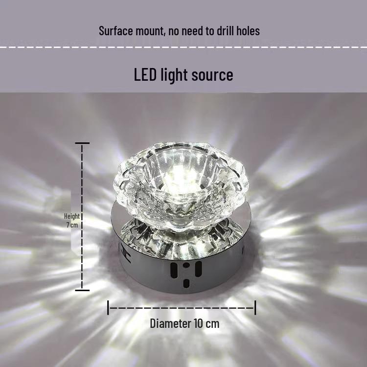 Spot de Teto Embutido LED para Corredor - Design Olho de Gato Alvo para Sala de Estar