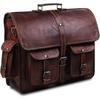 Handmade Leather Laptop Bag for Men Full Grain Large Leather Messenger Bag for Men 18 Inches with Rustic Look Best Leather Briefcase