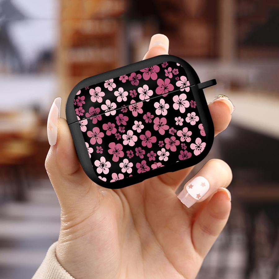 

Розовый чехол с цветами для Airpods 4 Pro 3 Pro3 2 Pro2 1 Чехлы для наушников Обложка Airpods 2