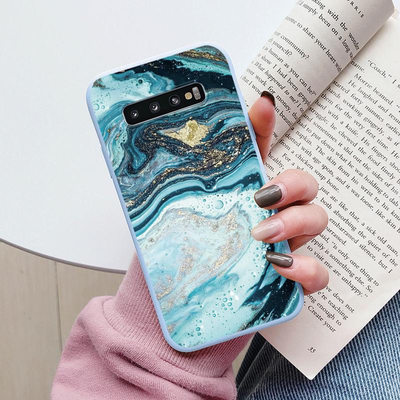 Color Luxury Marble Case For Samsung Galaxy S10 S 10 Plus S10E Fundas Soft TPU Protection Back Cover For Samsung S10 Shockproof