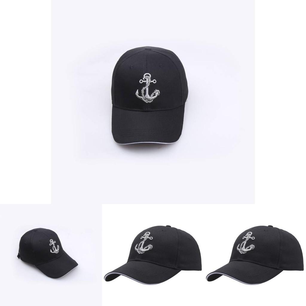 Stylish Men Women Baseball Hat With Embroidered Sailor Anchor For Outdoor Activities