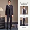Antonio Men's Light Luxury Business Formal Three-Piece Suit