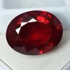 30.00 Ct Natural Red Ruby Oval Cut Perfect For Ring Loose Gemstone
