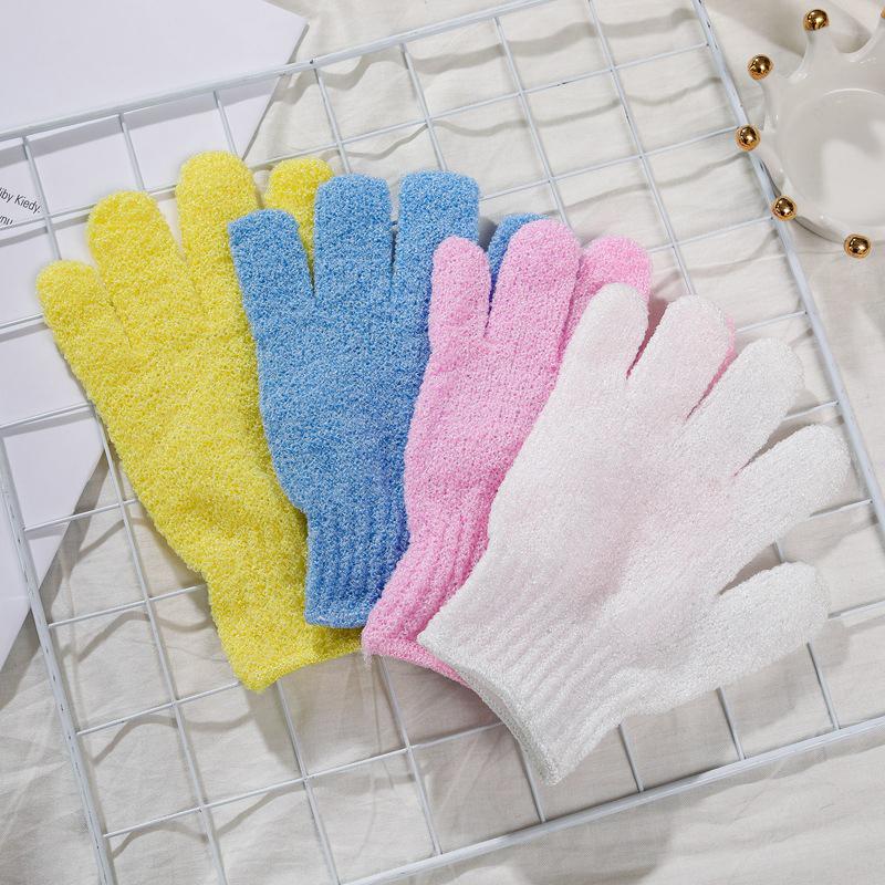 1Pair Exfoliating Gloves Bath Sponge Body Dead Skin Remover Bathroom Shower Brush Massager Scrub Exfoliator Magic Bathing