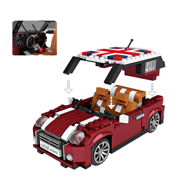 Mini Blocks Technic Car Model Bricks Building Blocks Creator Plastic Assembly Toys Kids Gifts