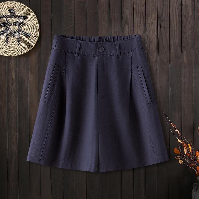 

Women s Khaki Tencel-Linen Wide Leg Summer Pants - 2025 Collection, Lightweight, Loose & Slimming Fit 27/M for 95-105 kg темно-синий