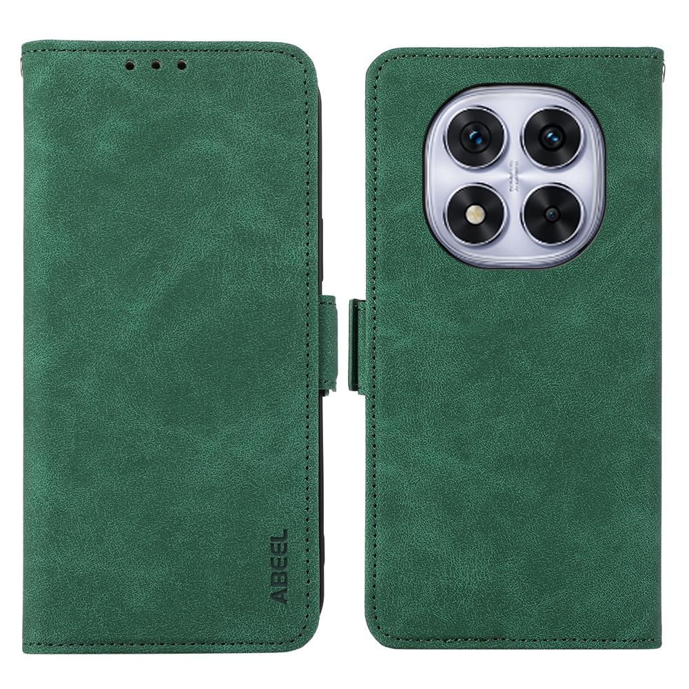 ABEEL For Xiaomi Redmi Note 14 Pro 5G/Poco X7 5G Case PU Leather Folio Stand View RFID Blocking Phone Cover