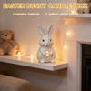 Cute Bunny Bunny Candle Holder White Easter Decoration Rabbit Candlestick  Tabletop Display