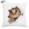 Animal Cute Cat Decorative Pillows Case Super Soft Print Cushion Cover  Living Room Decoration Accessories Home Decor for Chair