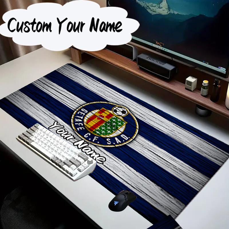 Custom Name Mouse pad Getafe Crest Design Mouse Pad Desk Mat, Non-Slip Rubber Backer Pad For Computer Notebook Gaming Mouse Pad Birthday Gift