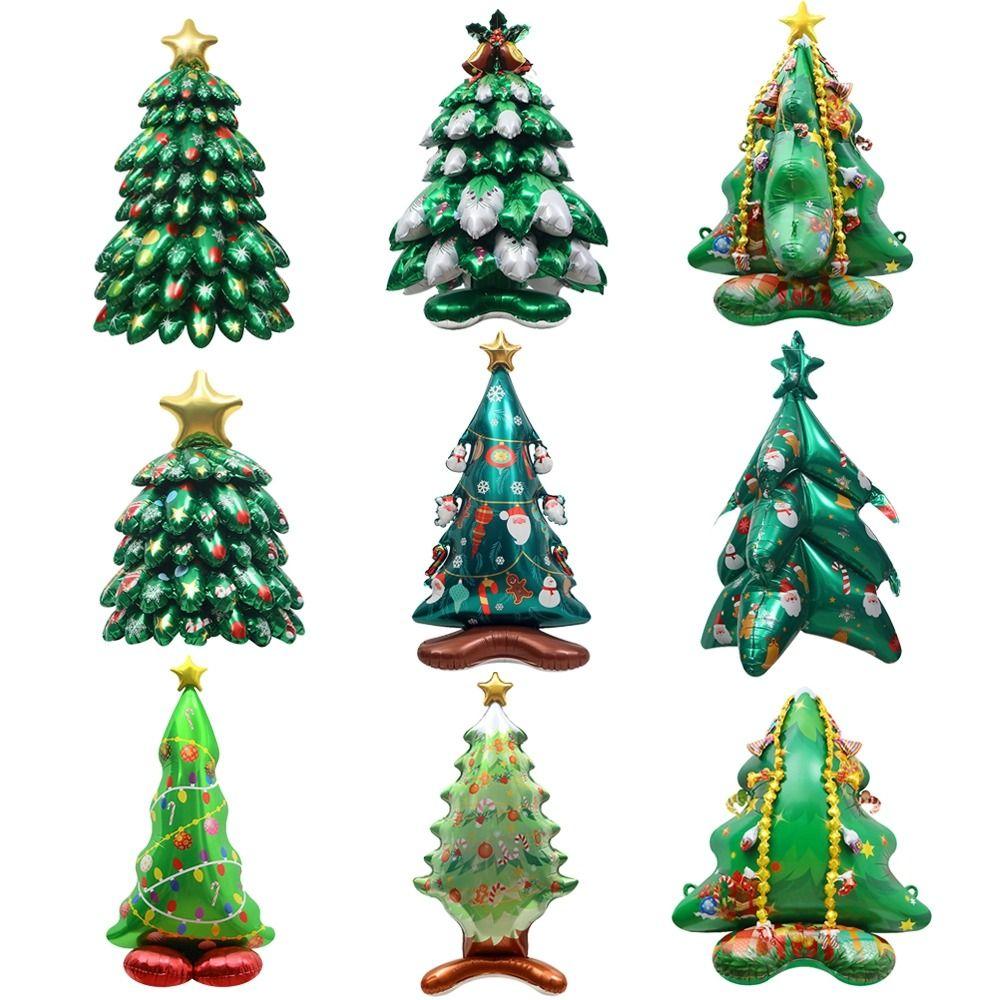 DIY Velký Nafukovací Balón Hliníková Fólie Balónky Santa Clause Balón Vánočního Stromku Halloween
