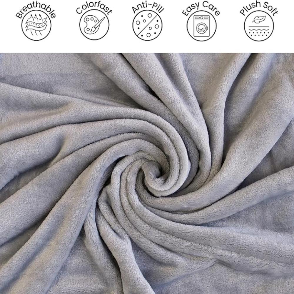 Flannel Office Nap Blanket Warm Sofa Throw Blanket Cozy TV Blanket Office