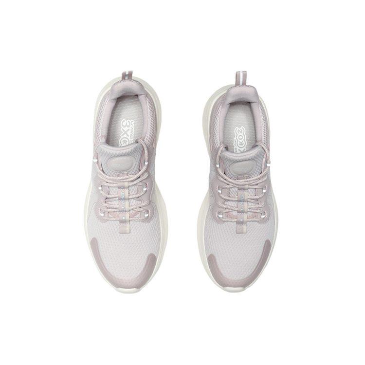 Li Ning Fashion Rebound Breathable Lightweight Slip Resistant Low Top Running Shoes Women's Light Purple AREQ022-2