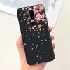 Für LG G7 ThinQ Hülle Silikon Weiche Handyhülle Girly Mode Blume Schwarz TPU Stoßfänger Für LGG7 G 7 ThinQ G710 Hülle Niedliches Muster
