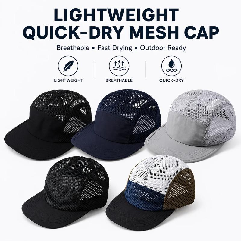 Summer Full Mesh Baseball Cap Quick Dry Breathable Sport Hat Deep 11cm Adjustable Cooling Running Hiking Sun Hats for Men Women