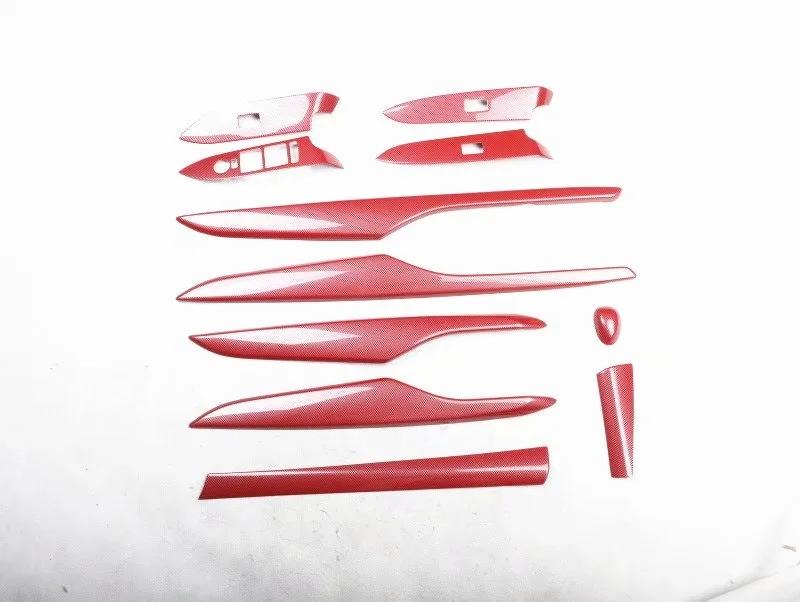 

Аксессуары для Cadillac XTS 2013-2018 Отделка интерьера из углеродного волокна Панель переключения передач центральной консоли Передачи Руль Наклейки из АБС яблочный зеленый