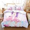 Cool Loving Yamada at Lv999 Anime Bedding Set 1 Duvet Cover + 2 Pillowcases Akane Akito Gamer Romance Bedroom Decor