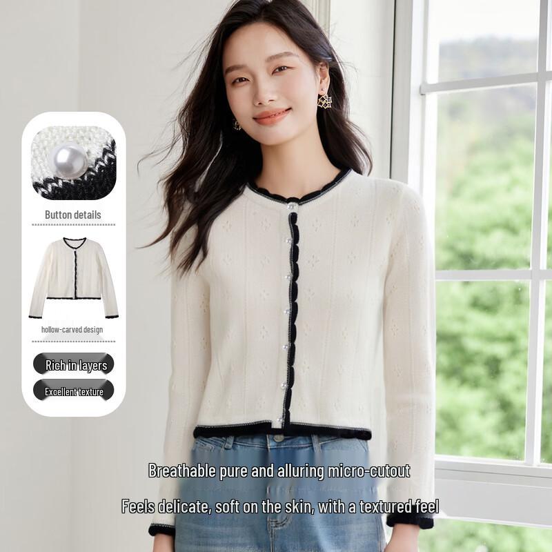 

HSTYLE French Sweet Long Sleeve Knit Top One Size